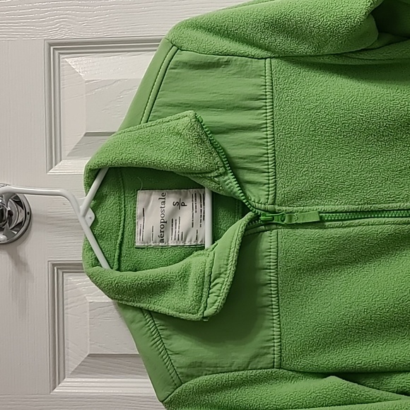 2/$10-Vintage green Aeropostale fleece jacket - Picture 3 of 7
